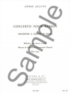 Concerto Basson et Orchestre (André Jolivet) 