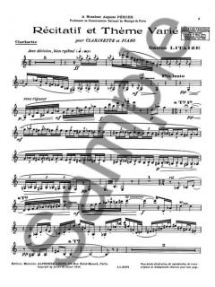 Recitatif et Theme Varie von Gaston Litaize 