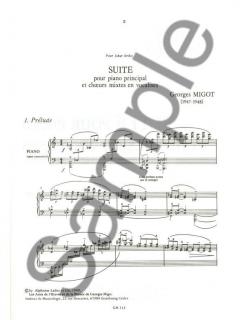 Suite pour Piano et Choeurs En Vocalises von Georges Migot 