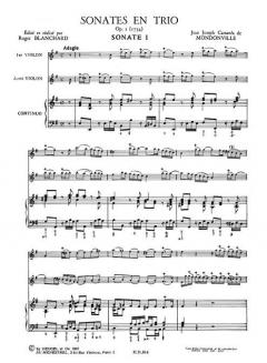 Sonates En Trio Op. 2 von Jean-Joseph de Mondonville 