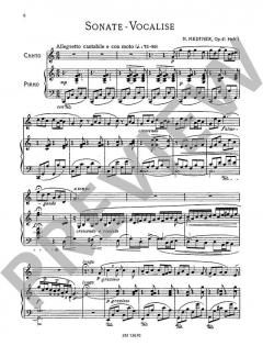 Sonate Vocalise op. 41/1 von Nikolai Medtner 