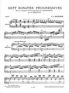 7 Sonates Progressives von J. Henry Naderman 