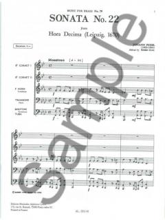 Sonata Nr. 22 (Hora Decima) (Johann Pezel) 