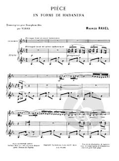 Piece En Forme De Habanera von Maurice Ravel 