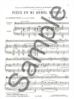 Piece en Mib Mineur von Joseph Guy Ropartz für Tenorposaune und Klavier im Alle Noten Shop kaufen