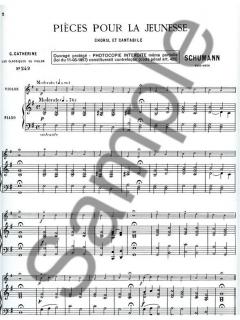 Pieces pour La Jeunesse: Choral et Cantabile von Robert Schumann 