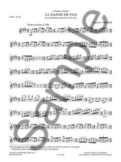 La Danse De Pan Pour Saxophone Soprano Ou Alto von Tenidis 