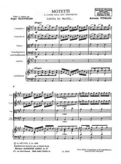 Motetti A Canto Solo Vol. 1 von Antonio Vivaldi 