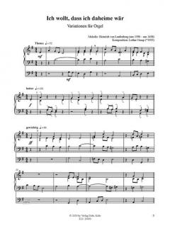Variationen für Orgel von Lothar Graap im Alle Noten Shop kaufen