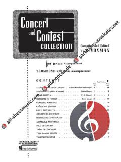 Concert And Contest Collection Trombone And Piano 