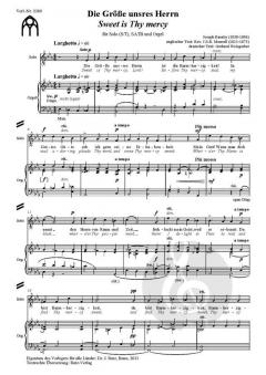 Die Größe unsres Herrn von Joseph Barnby 