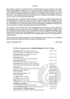 Kurze Festmesse in F von Ignaz Reimann 