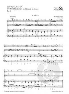 6 Sonaten Band 1 (Arcangelo Corelli) 