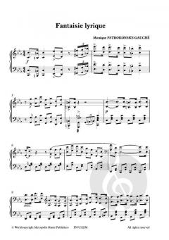 Fantaisie Lyrique pour Piano von Monique Pstrokonsky-Gauché 