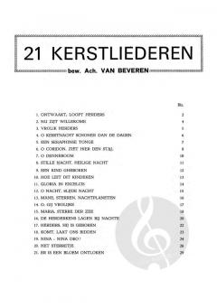 21 Kerstliederen von Achiel van Beveren 