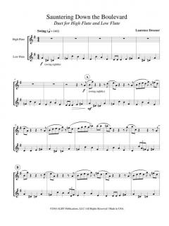 Sauntering Down the Boulevard - Duet von Laurence Dresner 