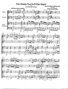 6 Trio Sonatas, Vol. 2 von Jakob Friedrich Kleinknecht 