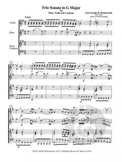 Trio Sonata in G Major von Jean-Joseph de Mondonville 