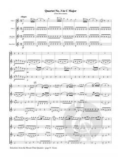 Selections from the Mozart Flute Quartets von Wolfgang Amadeus Mozart 