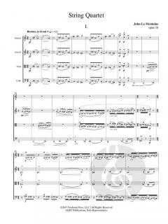 String Quartet op. 16 von John La Montaine 