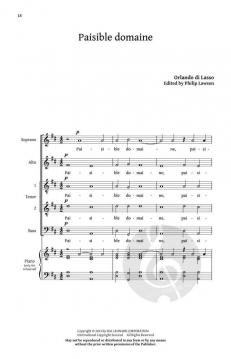 Five French Madrigals von Orlando di Lasso (Download) 