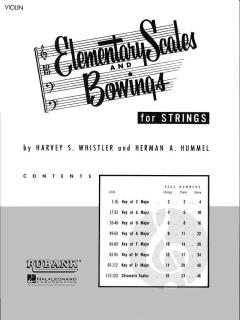 Elementary scales and Bowings - Violin von Harvey Whistler 