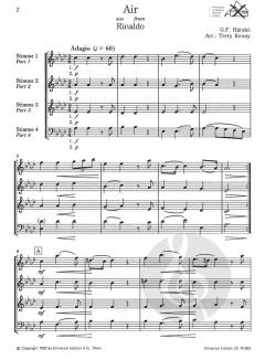 Air aus Rinaldo und Tanzduett aus Hänsel und Gretel von Engelbert Humperdinck für Holzbläser Quartett im Alle Noten Shop kaufen