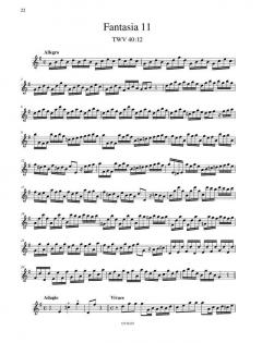 12 Fantasien von Georg Philipp Telemann 