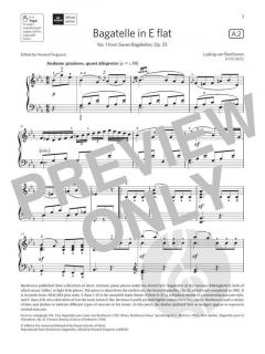 Bagatelle in E flat von Ludwig van Beethoven (Download) 