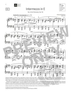 Intermezzo in E von Johannes Brahms (Download) 