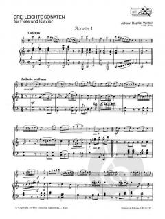 3 leichte Sonaten von Johann Baptist Vanhal 