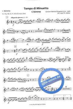 Tempo di Minuetto von Giovanni Battista Pergolesi (Download) 