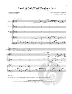 Lamb of God, What Wondrous Love von Gabriel Fauré 