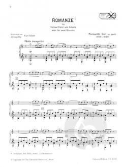Romanze op. posth. von Fernando Sor 