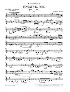 Sonate Es-Dur op.120/2 von Johannes Brahms 