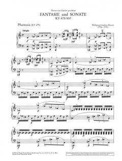 Fantasie und Sonate c-Moll KV 475/457 von Wolfgang Amadeus Mozart 
