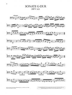 2 Sonaten G-Dur/e-Moll von Johann Sebastian Bach 