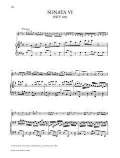 6 Sonaten Band 2 von Johann Sebastian Bach 