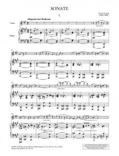 Sonate für Violine und Klavier A-Dur von Cesar Franck im Alle Noten Shop kaufen