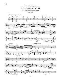 Sonaten für Violine und Klavier op. 105 & op. 121 Band 1 von Robert Schumann im Alle Noten Shop kaufen