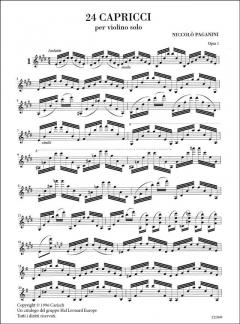 24 Capriccen für Violine Solo von Niccolò Paganini im Alle Noten Shop kaufen