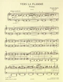 Vers la flamme op. 72 von Alexander Skrjabin 