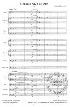 Sinfonie Nr. 3 Es-Dur op. 90 von Ferdinand Ries 