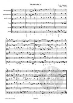 Ouverture VI, in g von Philipp Heinrich Erlebach 
