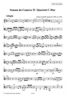 Sonate da Camera 33 von Johann Gottlieb Janitsch 
