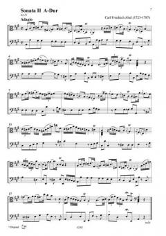 3 Ledenburg-Sonaten von Carl Friedrich Abel 