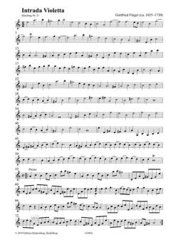 Intrada Violetta von Gottfried Finger 