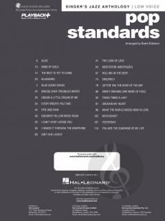 Pop Standards - Singer's Jazz Anthology Low Voice 