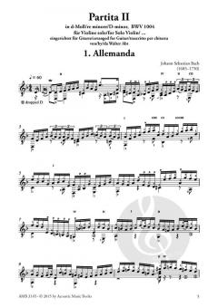 Partita II d-Moll BWV 1004 von Johann Sebastian Bach 