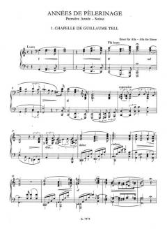 Werke für Klavier zu 2 Händen 6: Années de Pelerinage - Premiere Annee von Franz Liszt im Alle Noten Shop kaufen